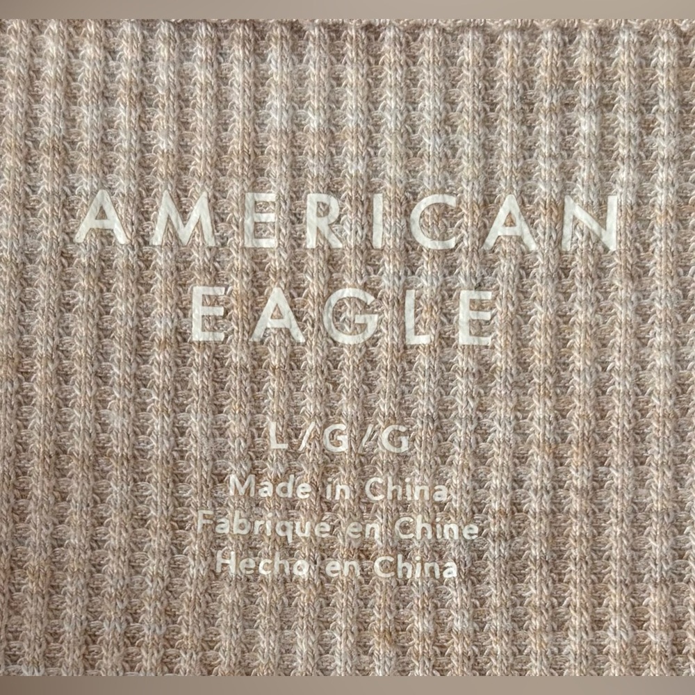 American Eagle Waffle Knit Long Sleeve - Picture 3 of 4